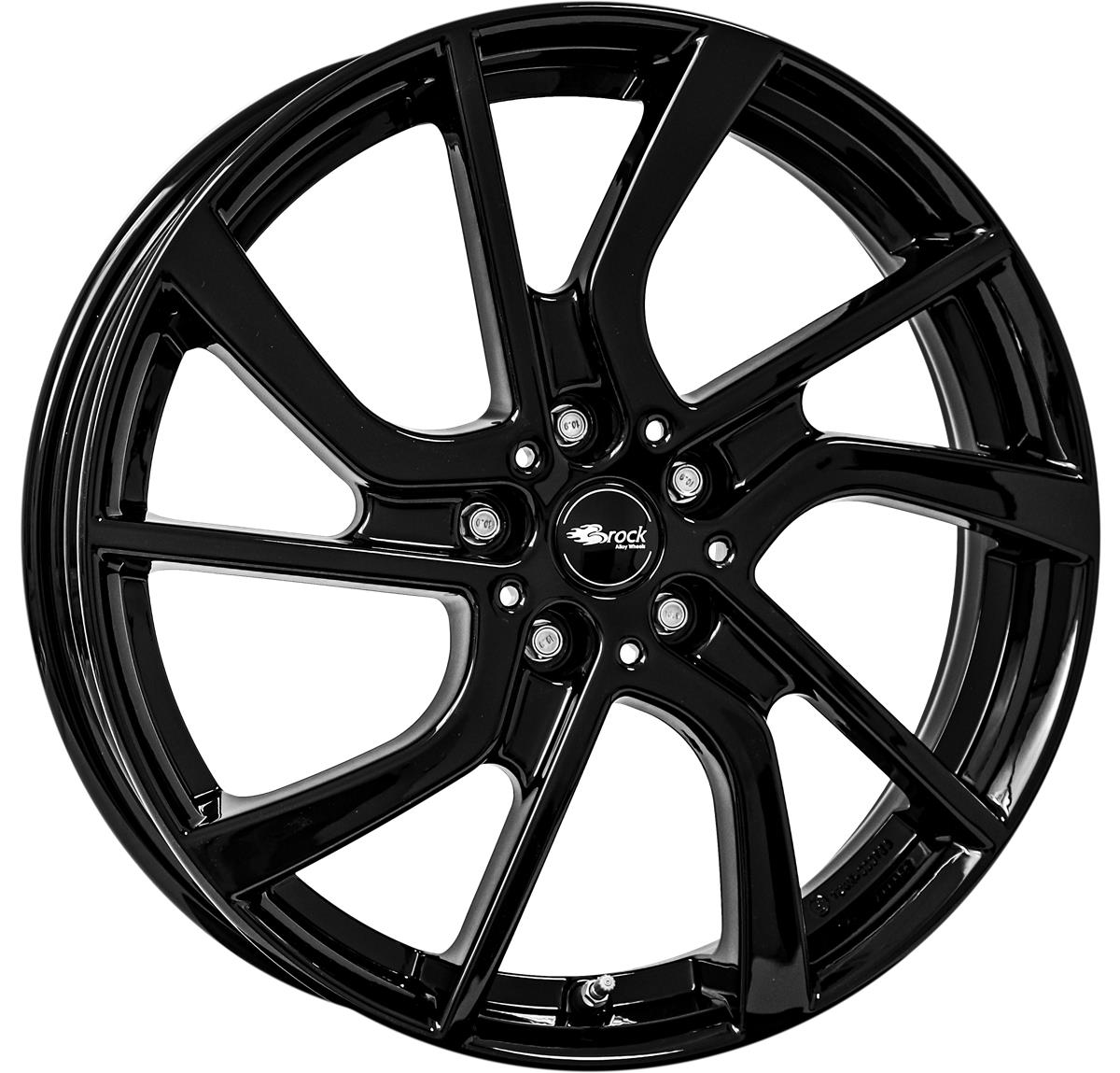 Brock eB1 Schwarz Glanz (SG) 5x19 5x112 ET28 CB66,6 60° 520 kg 344510
