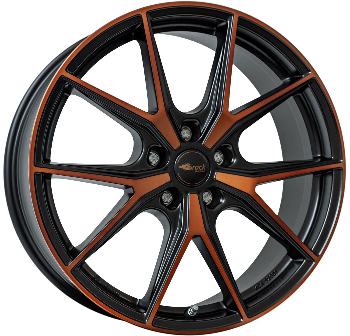 Brock B40 Black Orange Matt (BOM) 8x19 5x112 ET45 CB57,1 R13 800 kg 344534