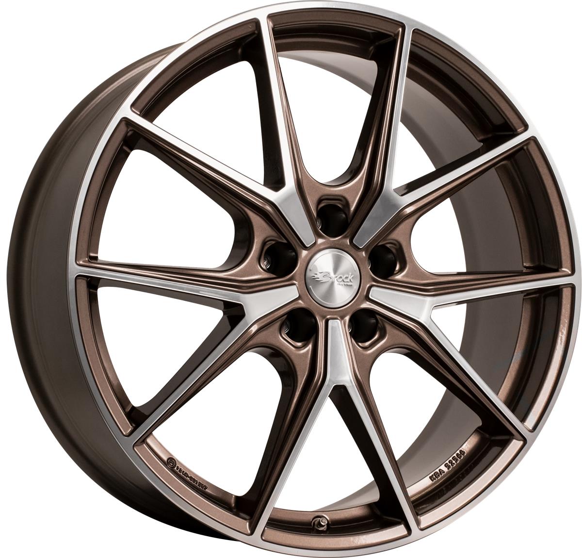 Brock B40 Bronze Copper Voll-Poliert (BCVP) 8x19 5x112 ET40 CB57,1 R13 800 kg 344558