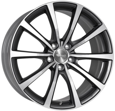 Brock B32 Himalaya Grey Voll-Poliert (HGVP) 7,5x18 5x108 ET45 CB72,6 60° 780 kg 305221