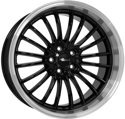 Brock B24GP Schwarz Glanz Horn-Poliert (SGHP) 9x20 5x108 ET40 CB72,6 60° 830 kg 454053