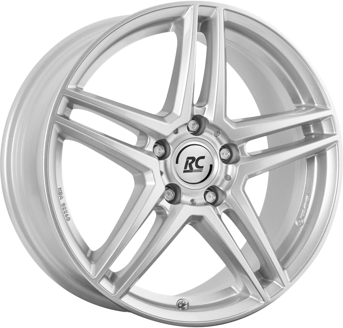 RC Design RCD17 Kristallsilber (KS) 6,5x16 5x112 ET38 CB66,6 R14 770 kg 324499