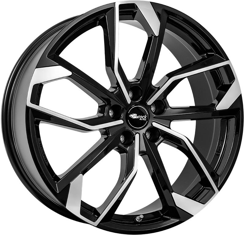 RC Design RC34 Schwarz Glanz Voll-Poliert (SGVP) 6,5x16 5x114.3 ET41 CB66,1 60° 710 kg 351266