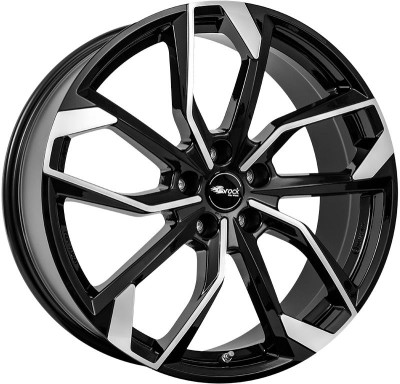 RC Design RC34 Schwarz Glanz Voll-Poliert (SGVP) 7x17 5x100 ET55 CB56,1 60° 700 kg 347450