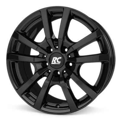 RC Design RC25T Schwarz Glanz (SG) 6,5x16 5x114.3 ET47 CB66,1 60° 850 kg 358234