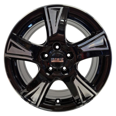 Fondmetal PRO1 Glossy Black Machined 6,5x16 5x160 ET60 CB65,1 60° 1250 kg RF19457