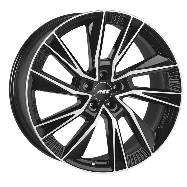 AEZ Havanna dark Black/polished 8,5x21 5x114.3 ET45 CB71,6 60° 900 kg AHA1L0BP45