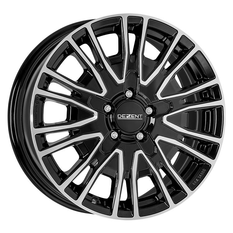 Dezent KE dark Black/polished 6,5x16 5x118 ET65 CB71,1 60° 1200 kg TKEZQBP65