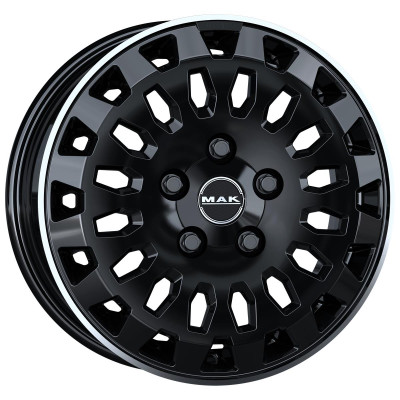 MAK Overland Gloss Black Mirror Ring 7x17 5x130 ET62 CB78,1 60° 1250 kg F7070RVGL62KZ2