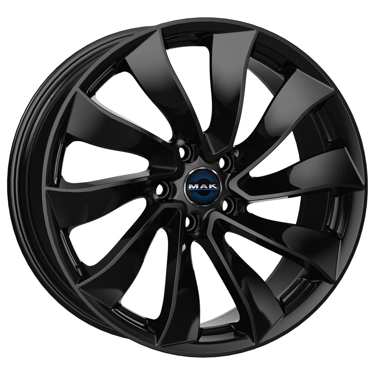 MAK Solar Gloss Black 8,5x18 5x114.3 ET38 CB64,1 60° 630 kg F8580SXGB38FR2