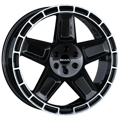 MAK Trek Gloss Black Mirror Ring 9x20 5x108 ET38 CB63,4 60° 1050 kg F9020TKGL38GD2X