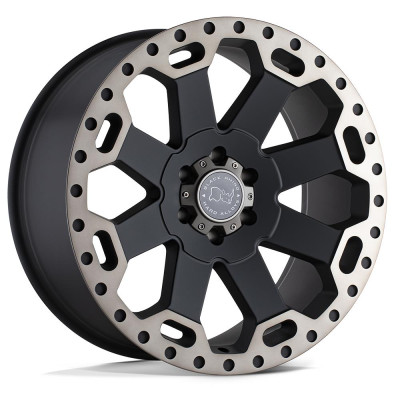 Black Rhino Warlord Matte Black W/ Machined Dark Tint 8x17 5x127 ET30 CB71,6 60° 1224 kg 1780WAR305127M71