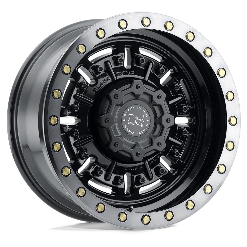 Black Rhino Abrams Gloss Gun Black W/ Machined Dark Tint 9,5x20 8x170 ET-18 CB125,1 60° 1651 kg 2095ABR-88170B25