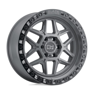 Black Rhino Kelso Battleship Gray W/ Black Ring 9x20 6x135 ET12 CB87,1 60° 1111 kg 2090KLS126135G87