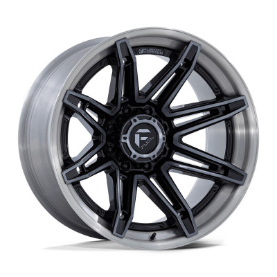 Fuel Fc401 Brawl Gloss Black With Brushed Gray Tint Face & Lip 12x24 6x135 ET-44 CB87,1 60° 1133 kg FC401BT24126344N