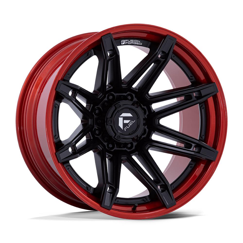 Fuel Fc401 Brawl Matte Black With Candy Red Lip 10x20 8x165.1 ET-18 CB125,1 60° 1678 kg FC401MQ20108018N