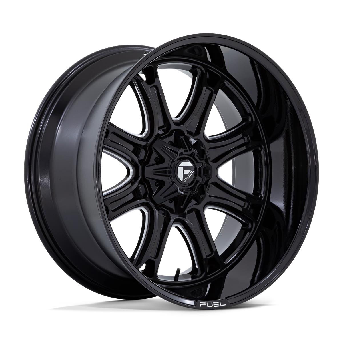 Fuel Darkstar Gloss Black Milled 12x24 8x165.1 ET-44 CB125,1 60° 1678 kg FC853BE24128044N