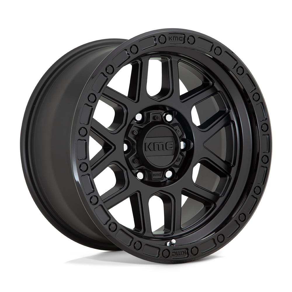 KMC KM544 Mesa Satin Black With Gloss Black Lip 9x17 5x127 ET18 CB71,6 60° 1133 kg KM54479050718