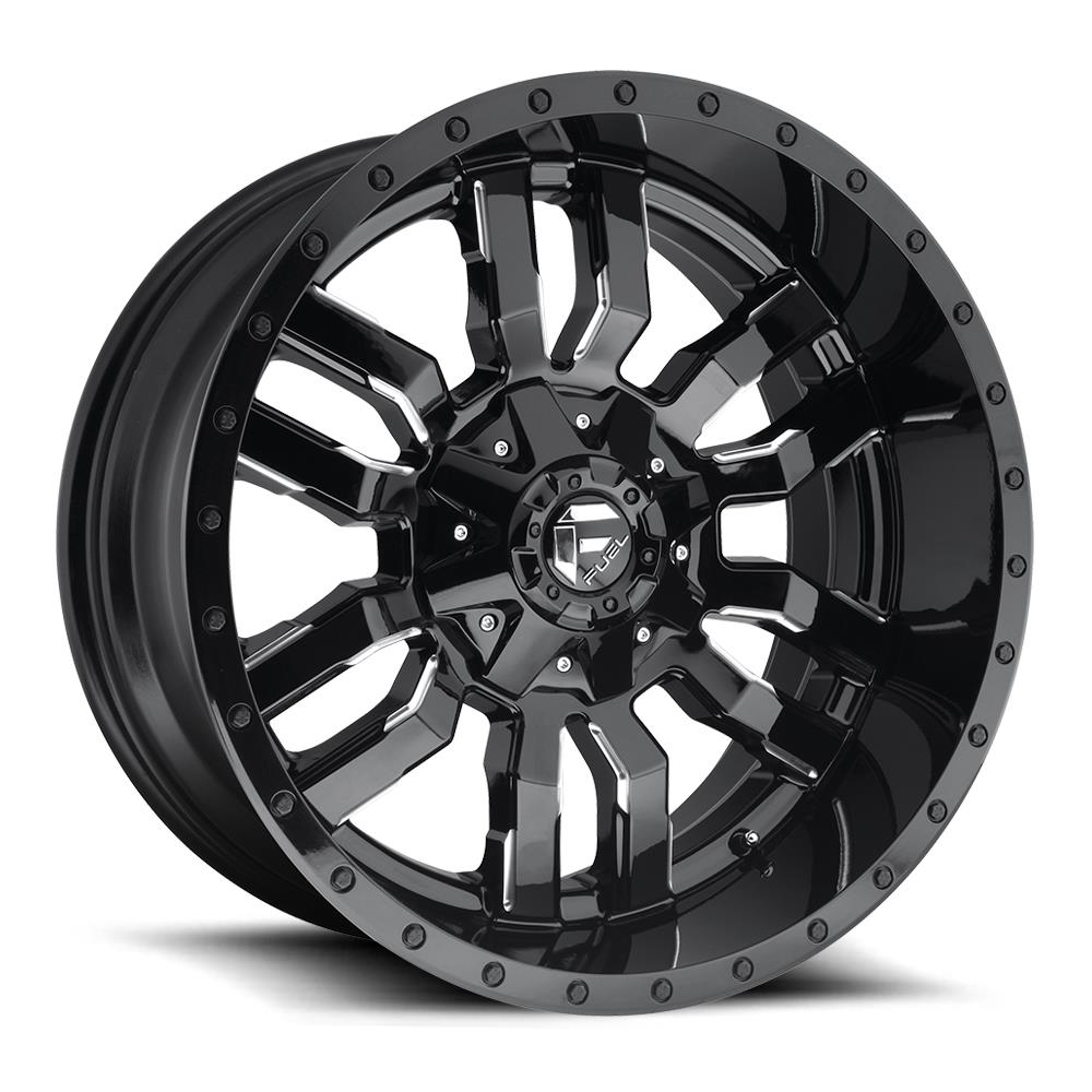 Fuel D595 Sledge Gloss Black Milled 12x22 8x180 ET-44 CB124,2 60° 1678 kg D59522201847