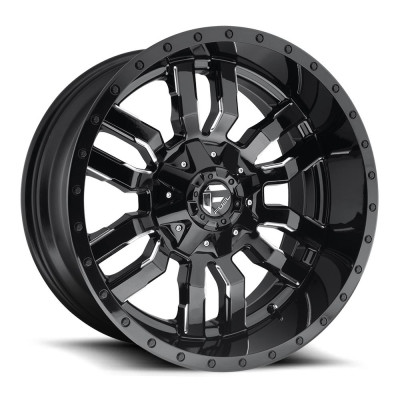 Fuel D595 Sledge Gloss Black Milled 12x22 8x180 ET-44 CB124,2 60° 1678 kg D59522201847