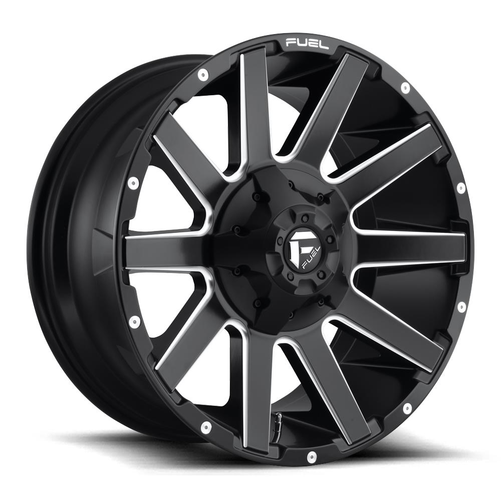 Fuel D616 Contra Matte Black Milled 9x20 5x127 ET20 CB87,1 (PCD2: 5x139.7) 60° 1133 kg D61620905757