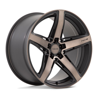 Niche M271 Teramo Matte Black With Double Dark Tint Face 10,5x20 5x112 ET27 CB66,6 60° 816 kg M2712005F8+27