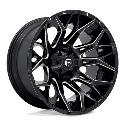 Fuel D769 Twitch Glossy Black Milled 10x22 8x165.1 ET-18 CB125,1 60° 1678 kg D76922008247