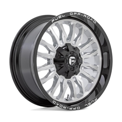 Fuel D798 Arc Silver Brushed Face With Milled Black Lip 9x20 6x139.7 ET1 CB106,1 (PCD2: 6x135) 60° 1133 kg D79820909850