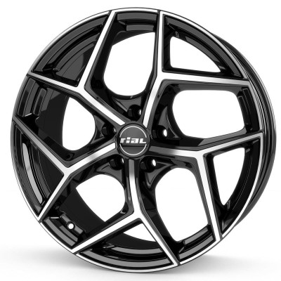 Rial Salento diamond-black frontpolished 8x19 5x112 ET48 CB57,1 R13 750 kg SAL80948V23-1
