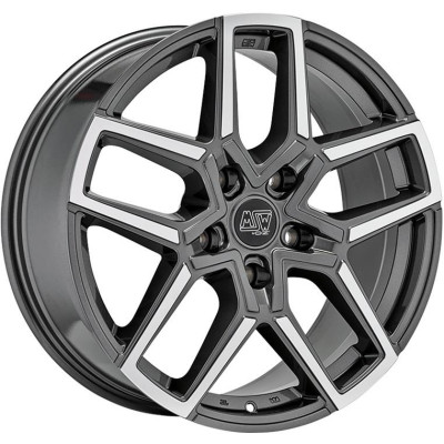 MSW 52 Gloss Gun Metal Full Polished 8,5x20 5x120 ET47 CB72,6 Flat 1150 kg W19428004D7