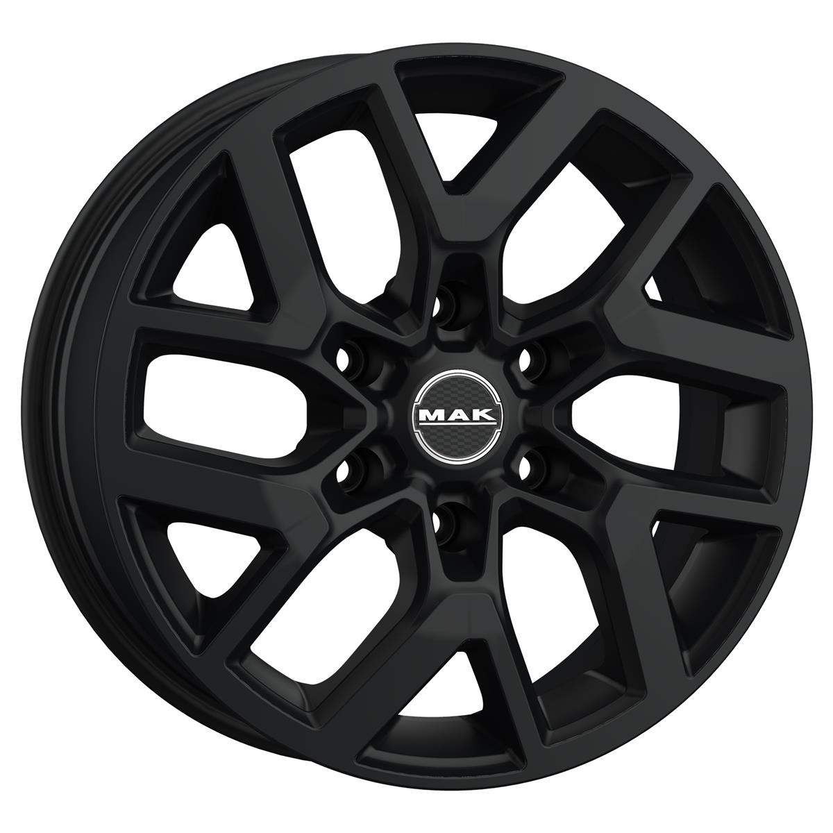 MAK Gravel Matt Black 7,5x19 6x139.7 ET52 CB93,1 60° 980 kg F7590GRMB52VJ5