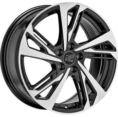 MSW 60 Gloss Black Full Polished 7,5x17 5x108 ET44 CB65,1 60° 560 kg W19436006E56
