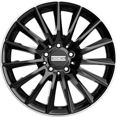 Fondmetal Aidon Glossy Black Machined Lip 9x19 5x112 ET44 CB66,6 (Long Bolt) R14 775 kg RF18306