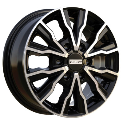 Fondmetal PRO2 Glossy Black Machined 6,5x16 6x120 ET50 CB74.5 60° 1250 kg RF19901