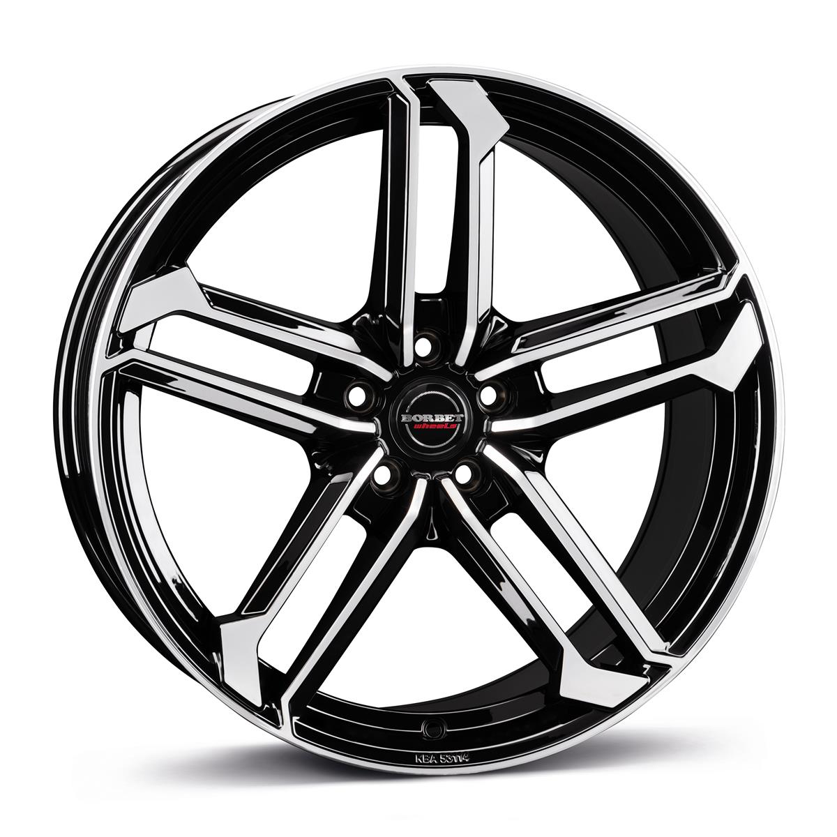 Borbet ATX black polished glossy 8,5x20 5x112 ET45 CB66,6 60° 760 kg 497425