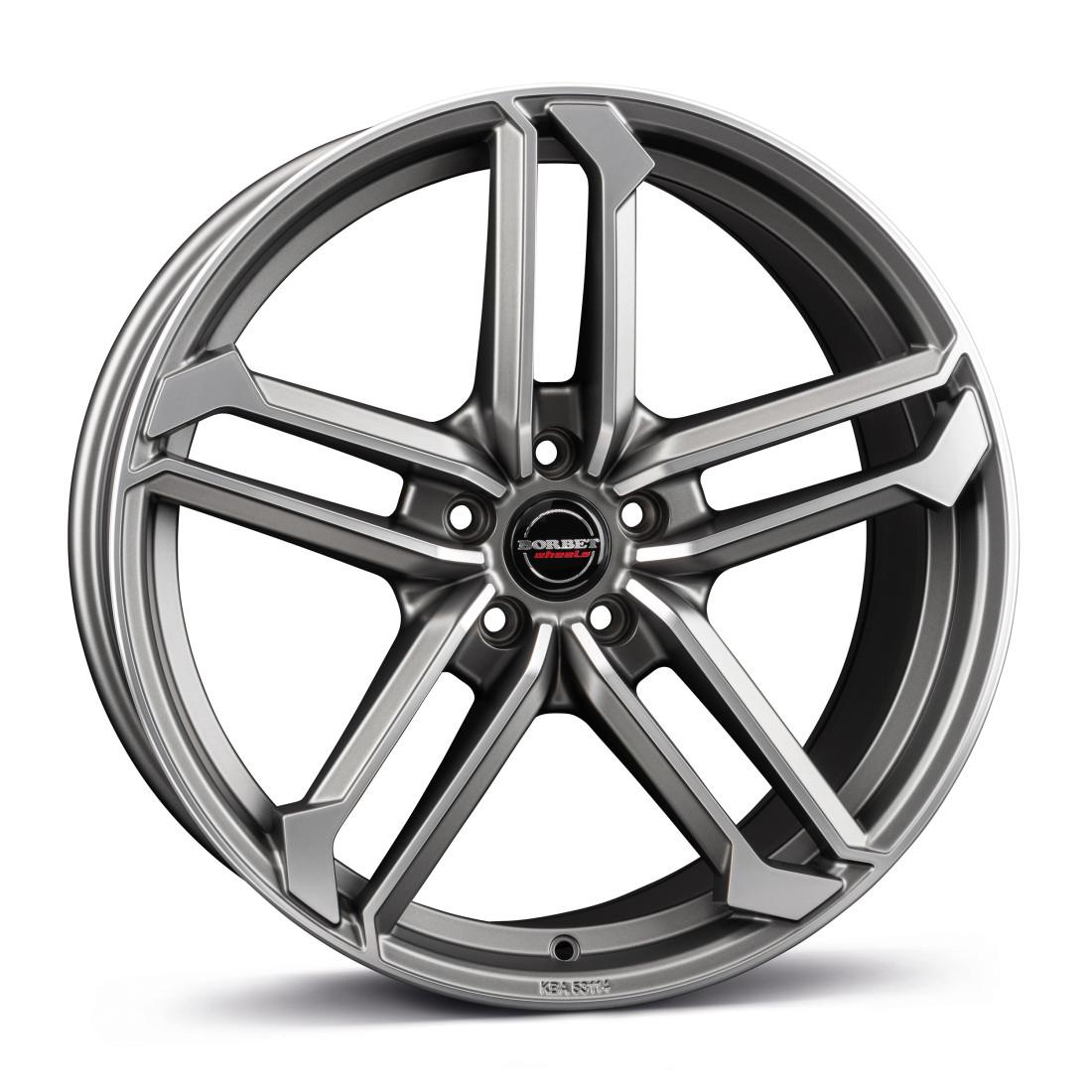 Borbet ATX graphite polished matt 8x19 5x108 ET50 CB72,6 60° 690 kg 497408