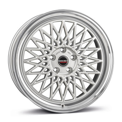 Borbet B silver rim polished 8x18 5x112 ET35 CB66,6 60° 730 kg 497239