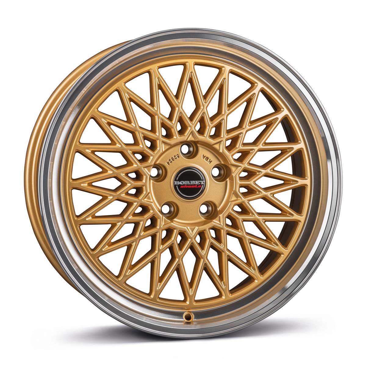 Borbet B gold rim polished 8x17 5x112 ET45 CB66,6 60° 650 kg 497092