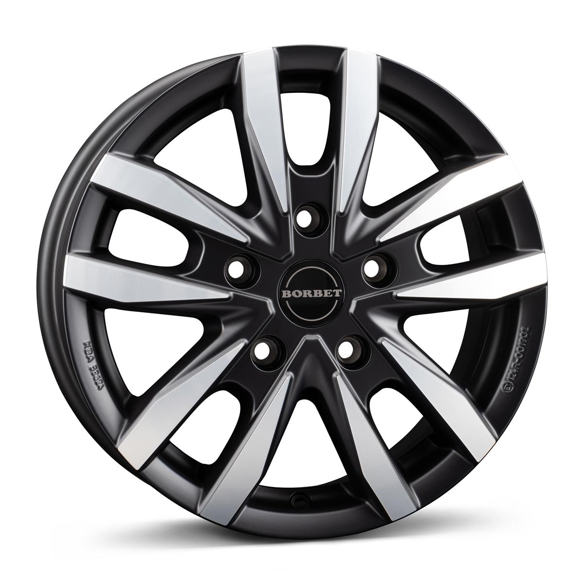 Borbet CW5 black polished matt 7,5x18 5x127 ET35 CB71,6 60° 1000 kg 496782