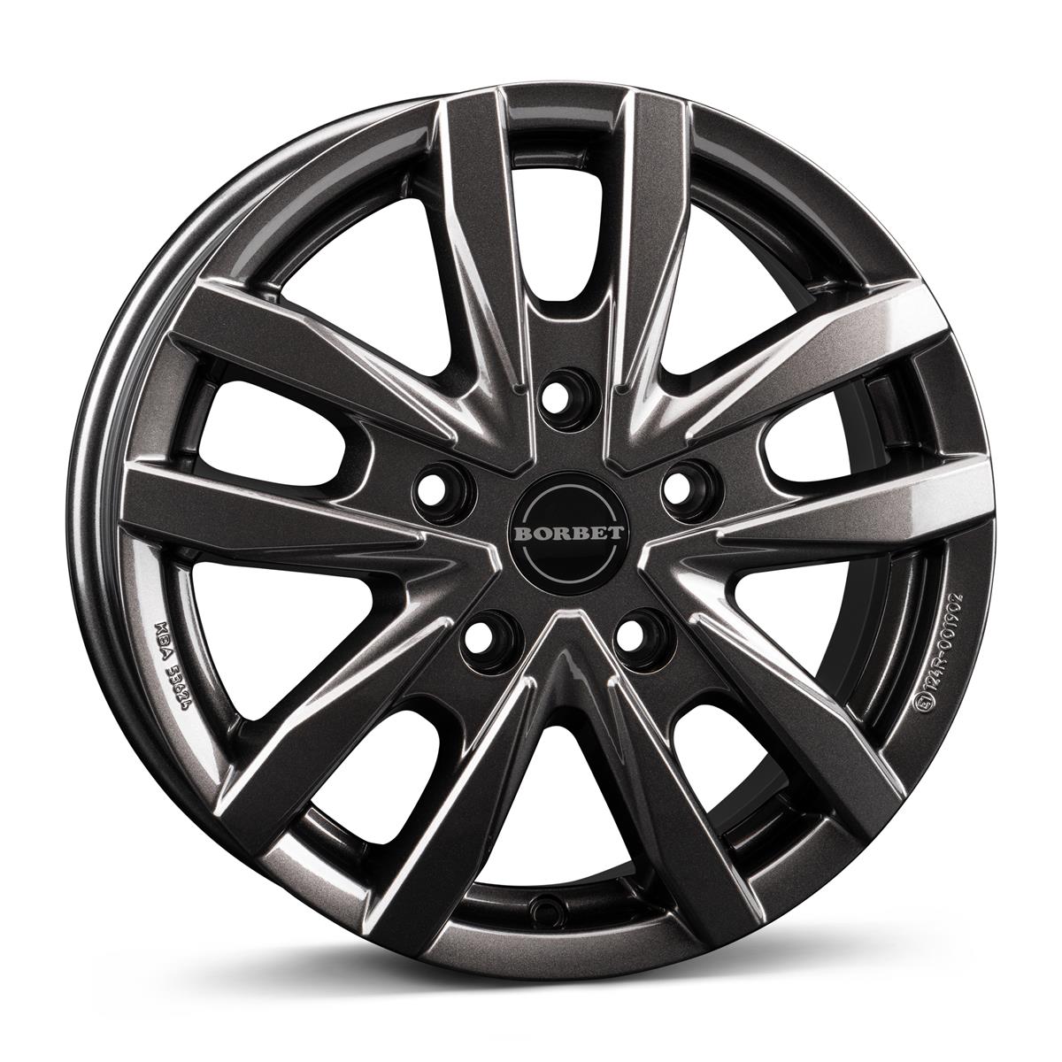 Borbet CW5 mistral anthracite glossy 6,5x16 5x160 ET60 CB65,1 60° 1200 kg 497844