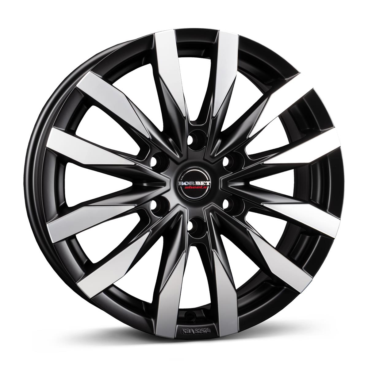 Borbet CW6 black polished matt 6,5x16 6x130 ET54 CB84,1 60° 1350 kg 497022
