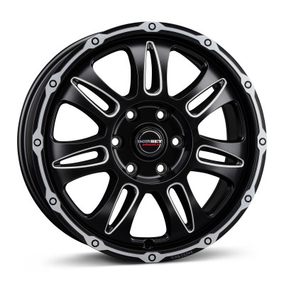 Borbet CW8 black rim window polished matt 8x18 6x130 ET48 CB84,1 60° 1400 kg 222739