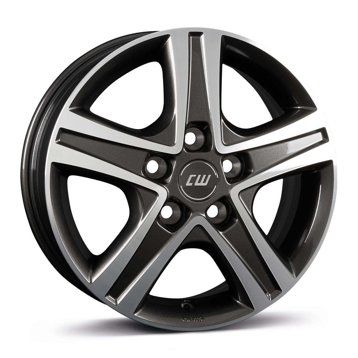 Borbet CWD mistral anthracite glossy polished 6x15 5x118 ET68 CB71,1 60° 1200 kg 881616