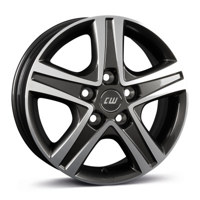 Borbet CWD mistral anthracite glossy polished 7x17 5x114.3 ET45 CB66,1 60° 875 kg 8130052