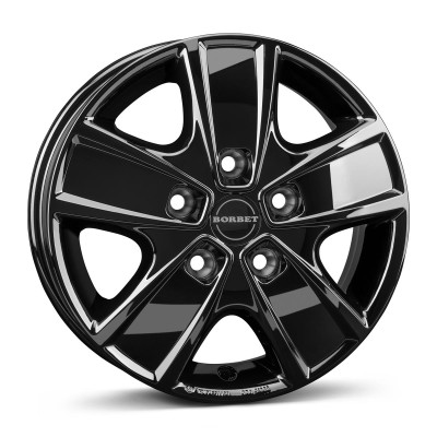 Borbet CWG black glossy 6x16 5x118 ET68 CB71,1 60° 1600 kg 497885
