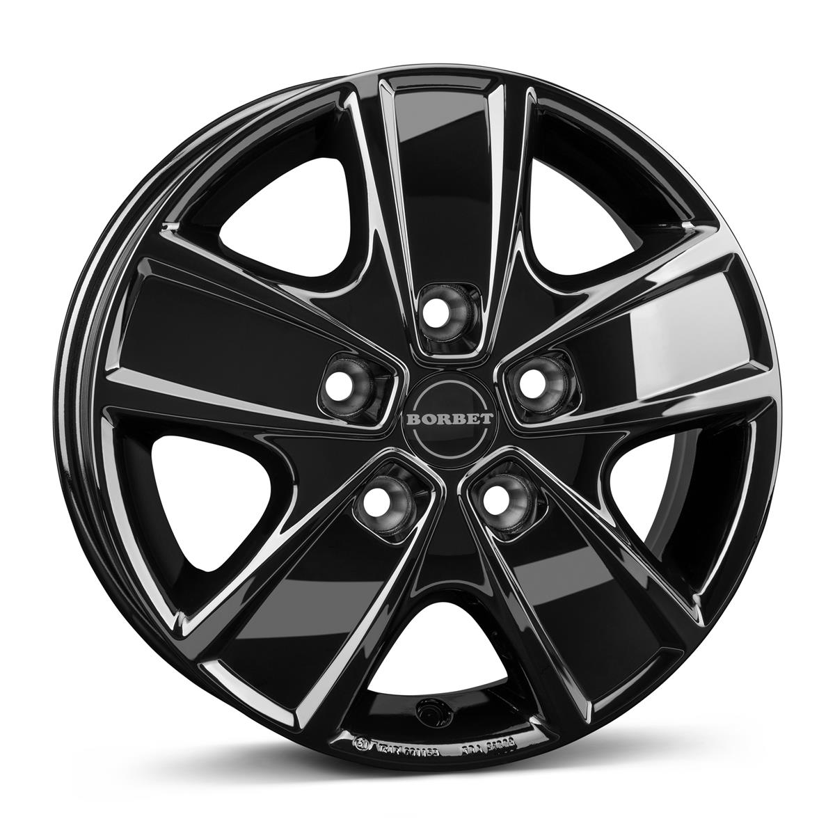 Borbet CWG black glossy 6x16 5x130 ET68 CB78,1 60° 1600 kg 497886