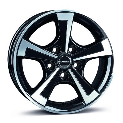 Borbet CWT black polished glossy 6x15 5x112 ET30 CB66,6 60° 1100 kg 497745