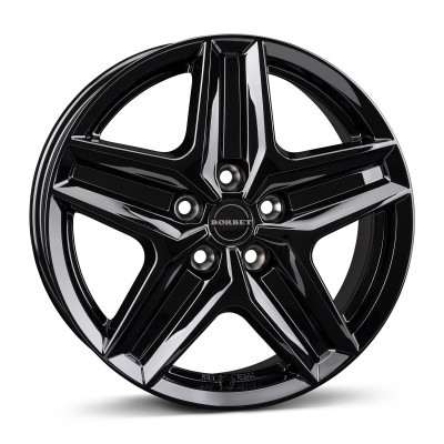 Borbet CWZ black glossy 7,5x18 5x118 ET53 CB71,1 60° 1250 kg 497638