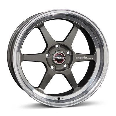 Borbet DB8GT graphite rim polished 8,5x18 5x114.3 ET20 CB72,6 60° 600 kg 496304