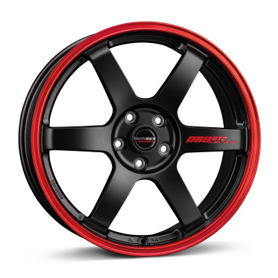 Borbet DB8GT2 black matt rim red 8,5x19 5x114.3 ET35 CB72,6 60° 700 kg 498147